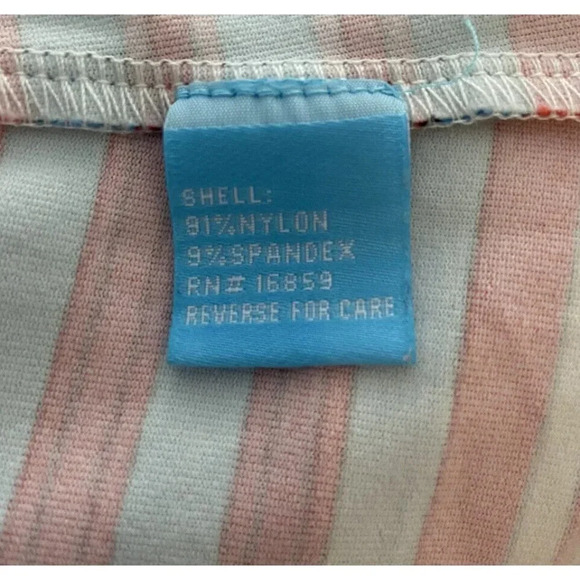 J.McLaughlin Maxi Dress Long Red Blue Cream Stripe Large L - Picture 5 of 6